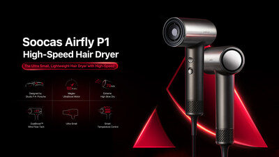 Soocas представляет Airfly P1, ультракомпактный высокоскоростной фен, разработанный F•A• Porsche, с алюминиевым корпусом класса суперкар