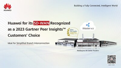 Компания Huawei побеждает в четвертый раз в номинации «Выбор клиентов» в рейтинге SD-WAN от Gartner Peer Insights